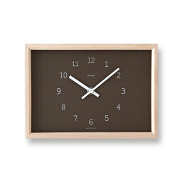 レムノス Lemnos Kaede ブラウン14-02 BW 置き時計 掛け時計 おしゃれ かわいい オシャレ アナログ 壁掛け時計 かけ時計 時計 見やすい 高級 日本製 北欧 モダン スイープセ