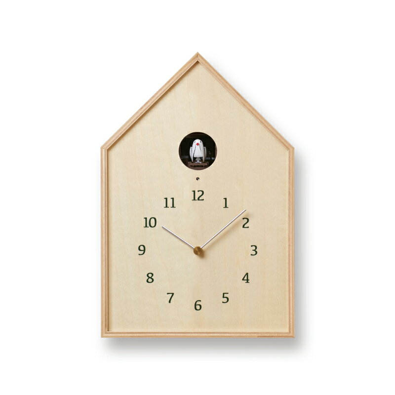 鳩時計 【10％OFFクーポン！23日20時～28h限定】レムノス Lemnos Birdhouse Clock カッコー時計 ナチュラル16-12 NT 掛け置き兼用時計 おしゃれ かわいい オシャレ アナログ 壁掛け時計 かけ時計 時計 見やすい 高級