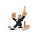 【全品10倍！7月1日限定】キッカーランド Kikkerland ドントティップザウェイタースタッキングゲーム 2989 Don’t Tip The Waiter Stacking Game ユニーク 雑貨 おもしろ雑貨 おもし