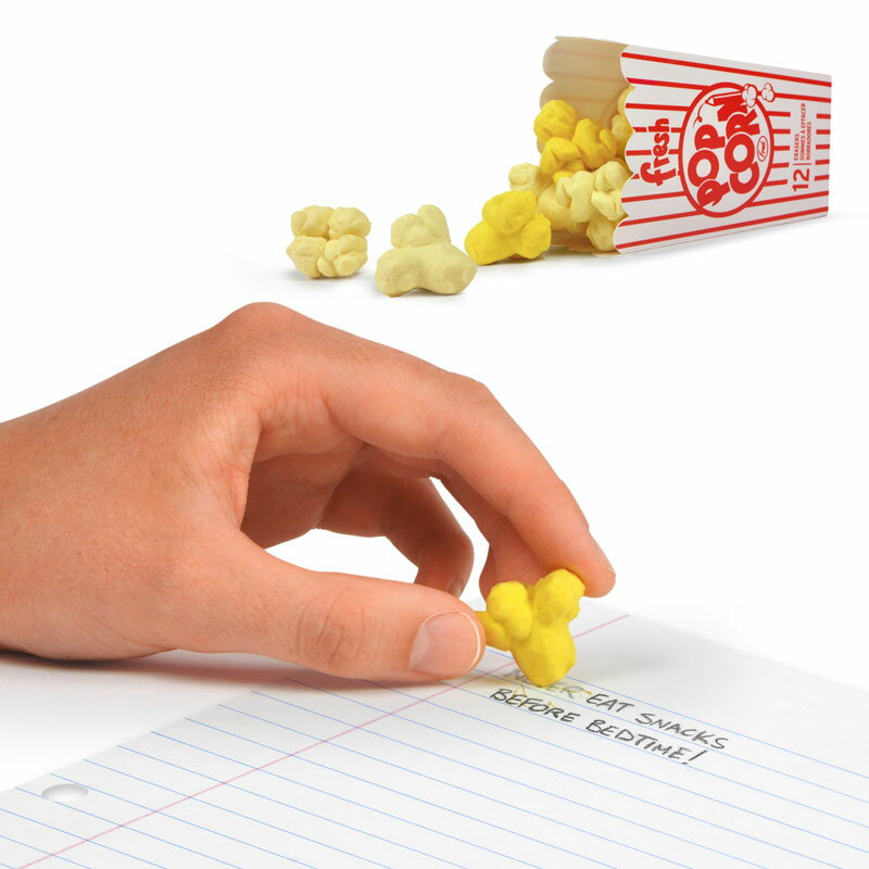 【28時間限定10％OFFクーポン】フレッド ポップコーン 消しゴム FRED Fresh Popcorn Erasers 消しゴム けしごむ ステーショナリー ポップコーン 景品 カップ おもしろ お菓子 スナック 詰め合わせ ギフト 誕生日プ