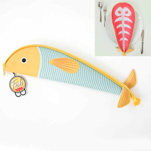 XXLフィッシュペンシルケース ペンケース 筆箱 魚 開き フィッシュ ペンケース 高校生 女子 中学生 ペン ケース おもしろ 大きめサイズ ラージ ラージサイズ 巨大 ギフト 誕生日プレゼント 女友達 結婚祝い ギフト