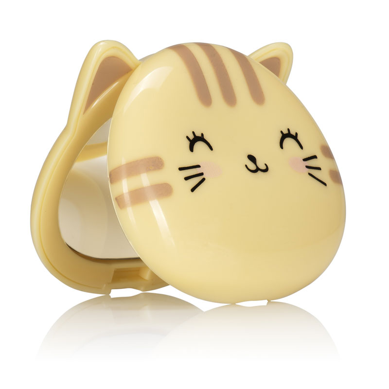 メール便可 Oh K! キャットコンパクトミラー 手鏡 鏡 かがみ 卓上 全身 折りたたみ 台 ミラー 収納 コンパクト ポケットミラー メイクアップ セット ...