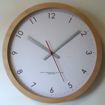 フォーカススリー 掛け時計 メープルの時計 V-0014 電波時計 ナチュラル 電波 おしゃれ 壁掛け時計 壁掛け 新築祝い 時計 掛時計 北欧 四角 FOCUS THREE アンティーク モダン