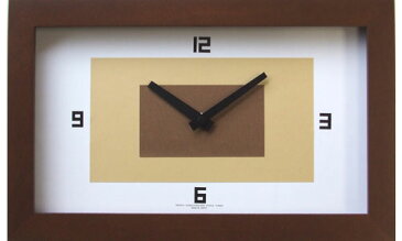 フォーカススリー グラデクロック V-0042（電波時計）ブラウン 掛け時計