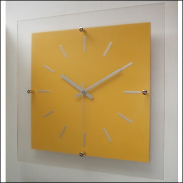 フォーカススリー 掛け時計 ミスティナンバークロック V-059 スイープ イエロー おしゃれ 静音 静か スイープムーブメント 壁掛け時計 壁掛け FOCUS THREE 時計 新築祝い 掛時計 北欧 アンティーク モダン レトロ 大きい シンプル [2]