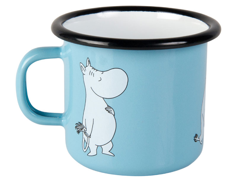 アントデザインストアの【全品10倍】ムーミン Moomin ムールラ ムーミンマグ スモール ムーミンブルー Muurla マグ カップ コップ キッチン 食器 ホウロウ グッズ リトルミイ スナフキン ミイ ニョロニョロ 北欧 インテリア 雑貨 北欧雑貨 フィンランド ムーミン谷 ムーミントロ｜アングル2
