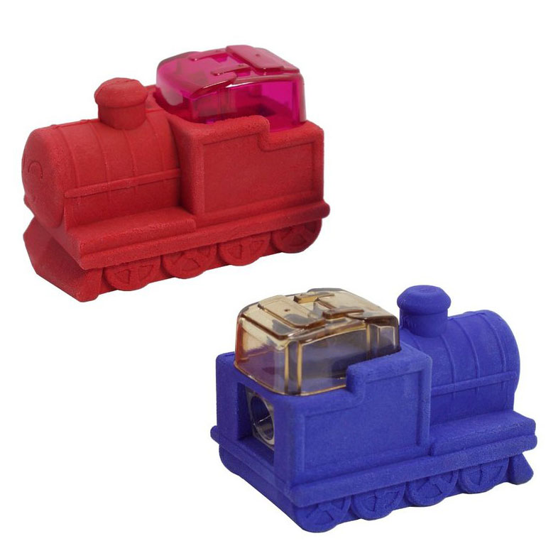 機関車の消しゴム&鉛筆削り けしごむ 消ゴム ペンシルシャープナー 2in1 一体型 鉛筆 地消し 小学生 機関車 きかんしゃ 電車 汽車 蒸気機関車 おしゃれ...