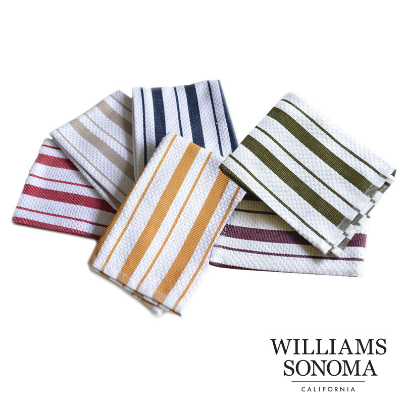 メール便可 ウィリアムズソノマ キッチンタオル Williams Sonoma キッチンクロス 綿100 タオル コットン ふきん 布巾 ディッシュクロス 北欧 食器拭き 食器ふき 小さめ おしゃれのサムネイル