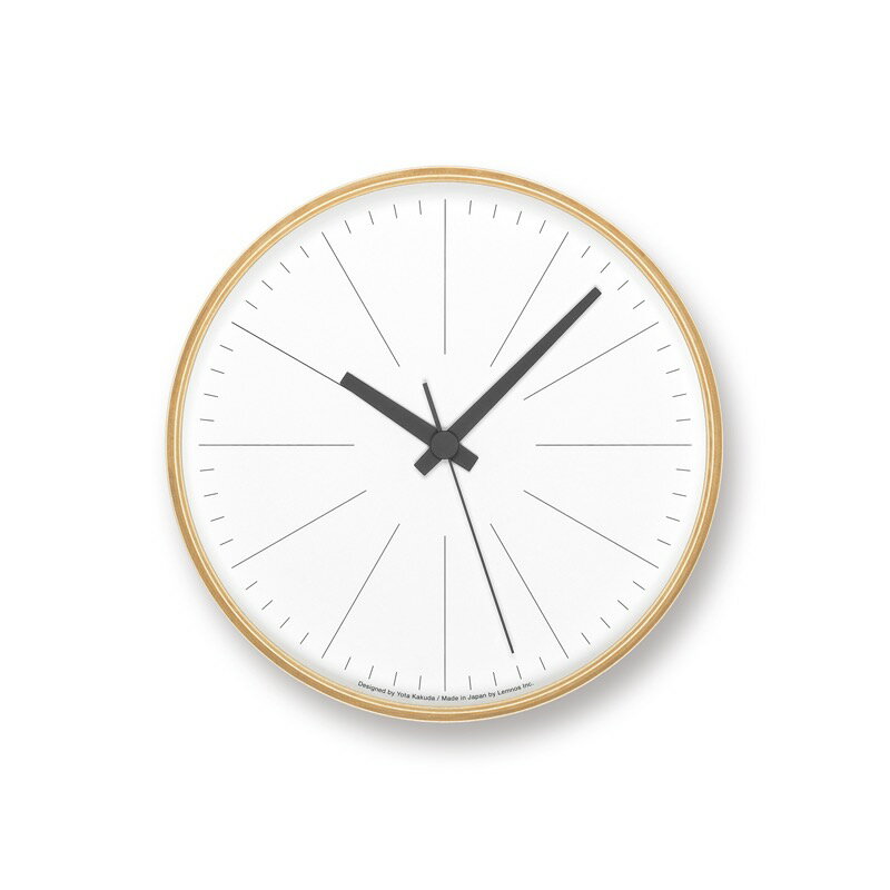 レムノス Lemnos ラインの時計 PLY 掛け時計 YK21-13 おしゃれ かわいい オシャレ アナログ 壁掛け時計 かけ時計 時計 見やすい 高級 日本製 北欧 モダン 寝室 静音 静か 連
