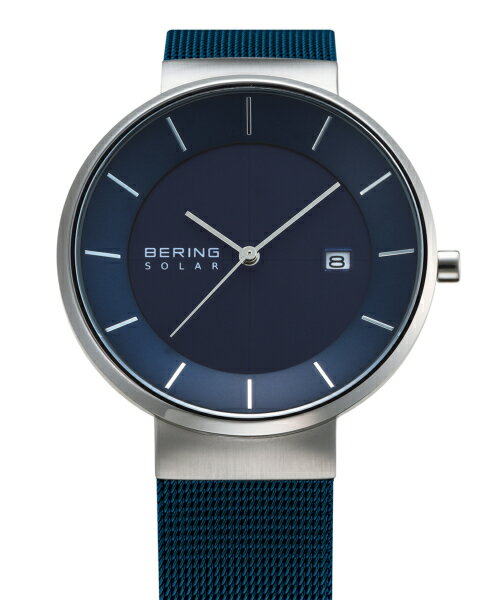 【売れ筋】ベーリング 腕時計 BERING ソーラー Scandinavian Solar 14639-307 スカンジナビアンソーラー ブルー シルバー ネイビー メンズ レディース 時計 ブランド