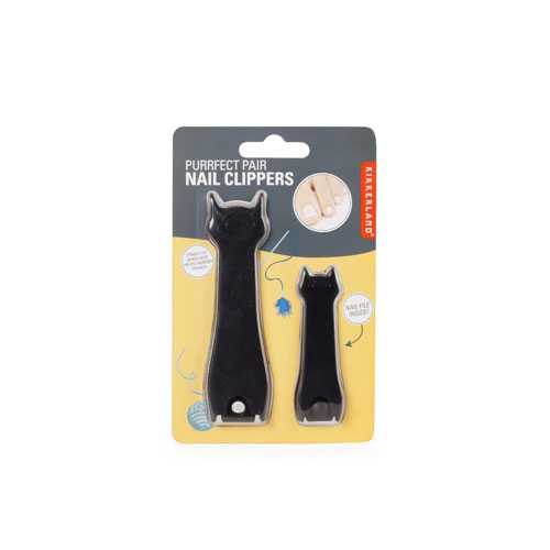 メール便可 キッカーランド Kikkerland パーフェクトペアネイルクリッパー 爪切り 猫 2個セット Kikkerland Perfect Pair Nail Clippers ねこ ネコ つ 3