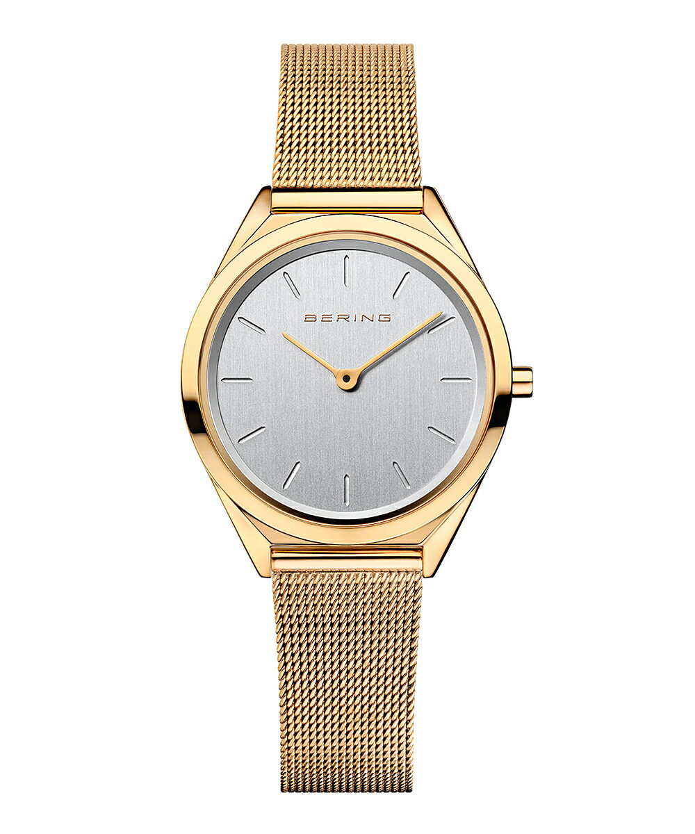 【売れ筋】ベーリング 腕時計 BERING Ultra Slim 17031-334 ゴールド レディース 時計 ブランド アナログ おしゃれ 防水 北欧 デザイナー かわいい 可愛い 30代 シンプル