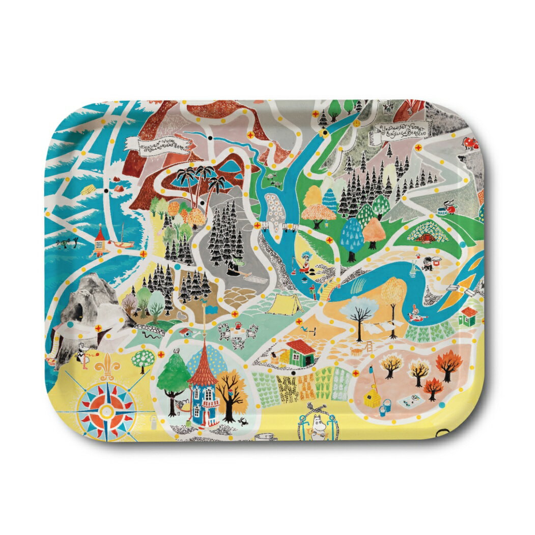 【10％offクーポン！27日9:59まで】ムーミン Moomin トレイ M ムーミン Moomin 地図 OPD060034のサムネイル