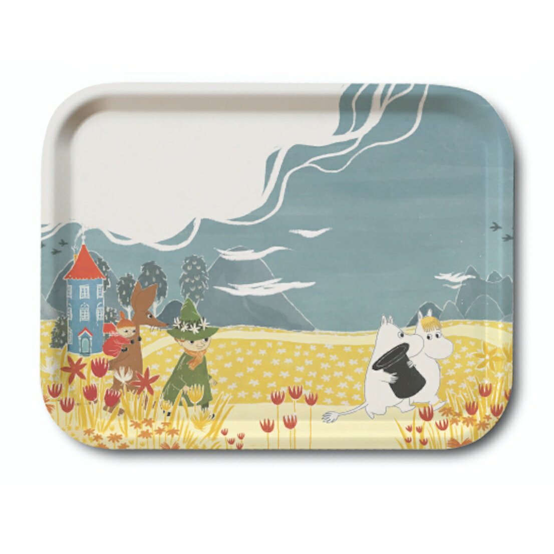 【全品10倍】メール便可 ムーミン Moomin トレイ S ムーミンバレー ハット OPD060038 グッズ リトルミイ スナフキン ミイ ニョロニョロ トレー おぼん 北欧 インテリア 雑貨 北欧雑貨 フィンランド ムーミン谷 ムーミントロール おしゃれ かわいい 北欧
