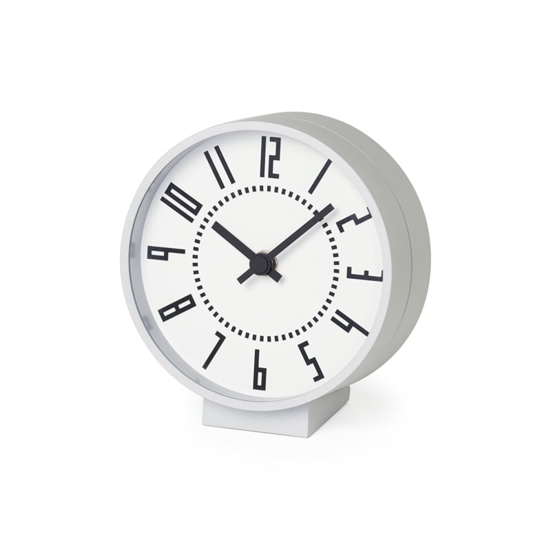 【10％OFFクーポン！4日20時～28h限定】レムノス Lemnos eki clock s ホワイト TIL19-08 WH 置き時計 おしゃれ かわいい オシャレ エキクロック 置時計 電池式 小さい アナログ 日本製 北欧 モダン アンテ