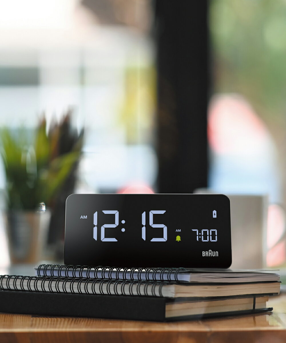 【クーポン不可】【売れ筋】ブラウン 時計 BRAUN デジタルアラームクロック グレー BC21G Qi ワイヤレス充電器 目覚まし時計 おしゃれ かわいい デジタル シンプル 大音量 置き時計 置時計 北欧 小さい 大きい ワイヤレス充電器 充電器レシーバー Digita