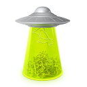 FRED フレッド フライングソーサー UFO ペーパークリップホルダー ペーパークリップ20個セット FILING SAUCER グリーン シルバー 緑 銀 宇宙船 オフィス 文具 文房具 おも