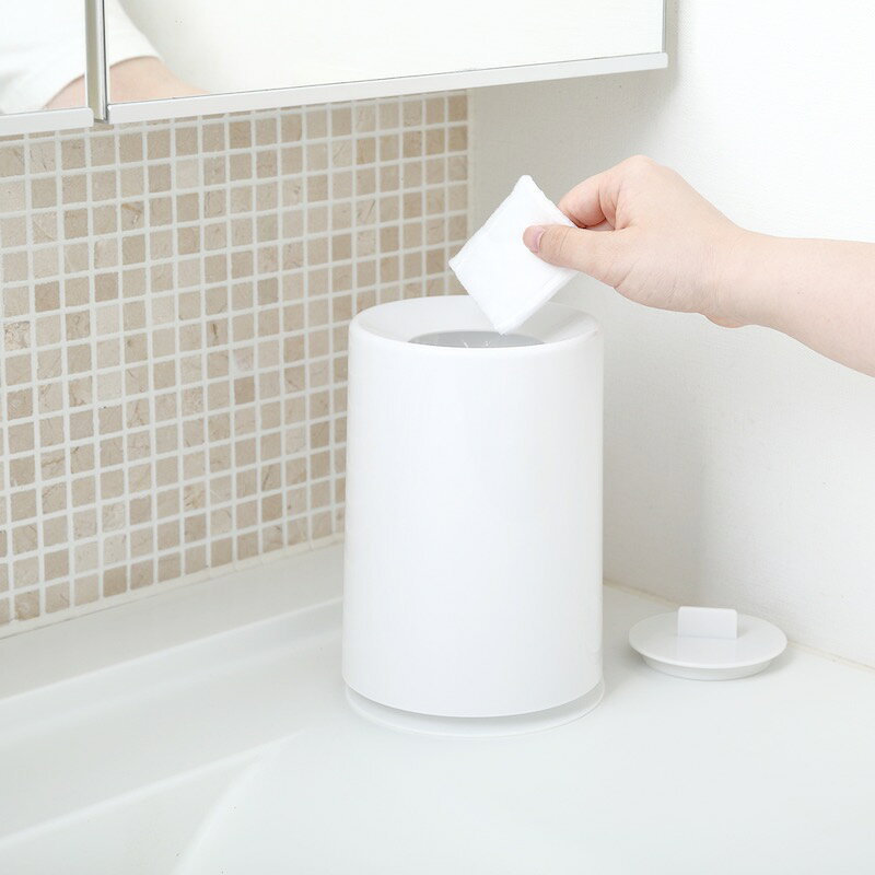【売れ筋】ideaco イデアコ mini TUBELOR with Lid ミニチューブラーウィズリッド ごみ箱 ホワイト 4539918313002 白 卓上 ふた フタ 蓋 卓上 ゴミ箱 コンパク [3]
