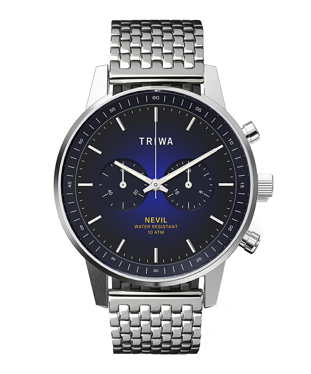 【売れ筋】トリワ TRIWA NORDIC NEVIL NEST130-BR021212 腕時計 ブルー ブラック シルバー メンズ ノルディックネヴィル ネビル 銀 黒 青 男性 メンズ ユニセック