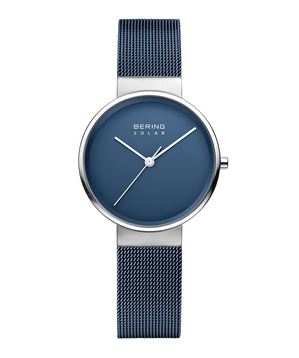 【売れ筋】ベーリング 腕時計 BERING Ladies SCANDINAVIAN SOLAR 14331-307 シルバー ブルー レディース 女性 時計 ブランド アナログ おしゃれ かわいい 防水