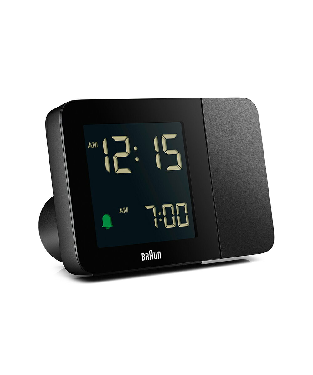 ブラウン 時計 BRAUN デジタルプロジェクション アラームクロック BC15B ブラック 目覚まし時計 黒 投影 Digital Projection Alarm Clock 静音 静か