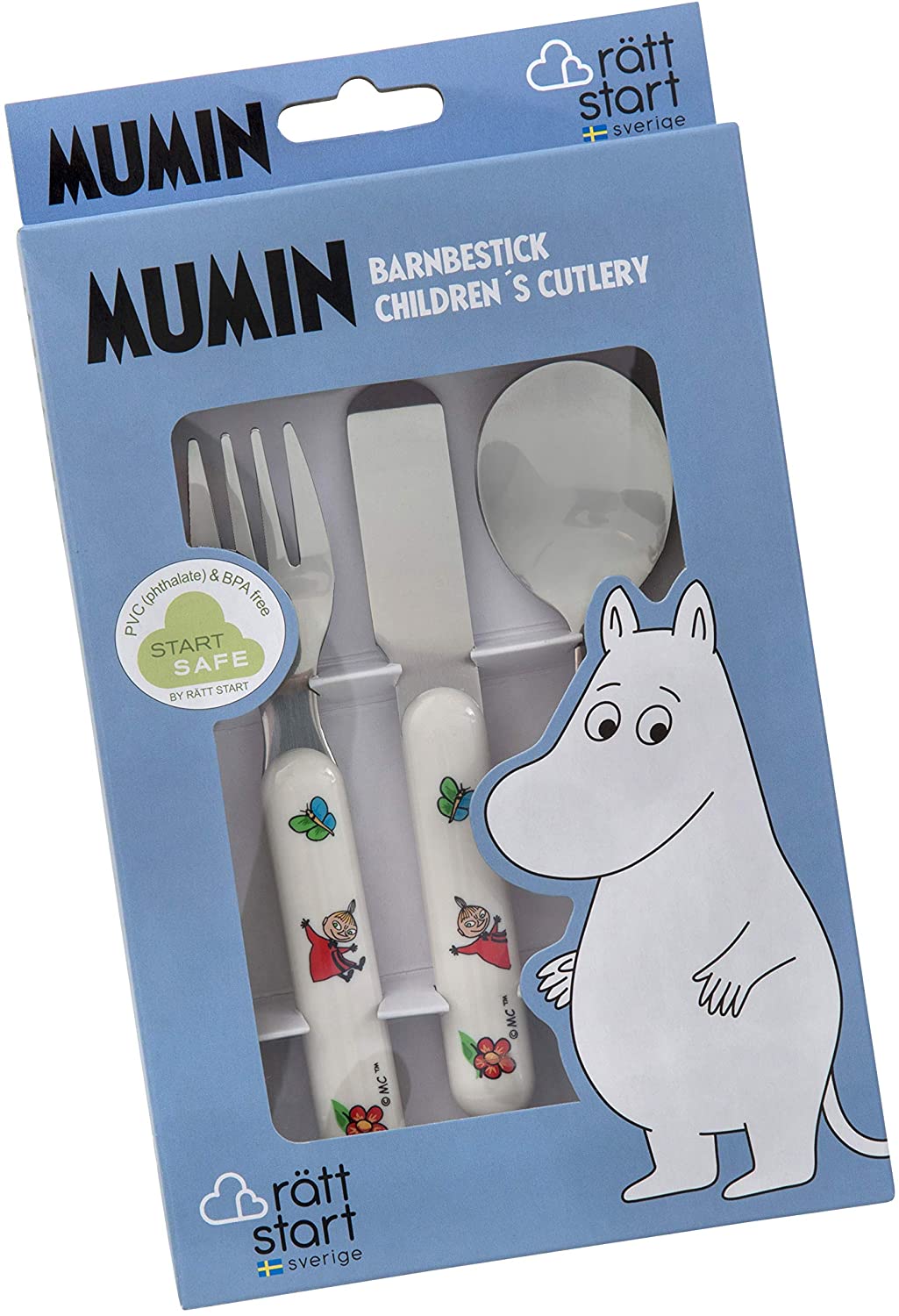 メール便可 Moomin ムーミン メラミン カトラリー3点セット フォーク ナイフ スプーン RST330002 7330786061036 グッズ 食器 キッチン 北欧 ベビー食器 出産祝い ギ