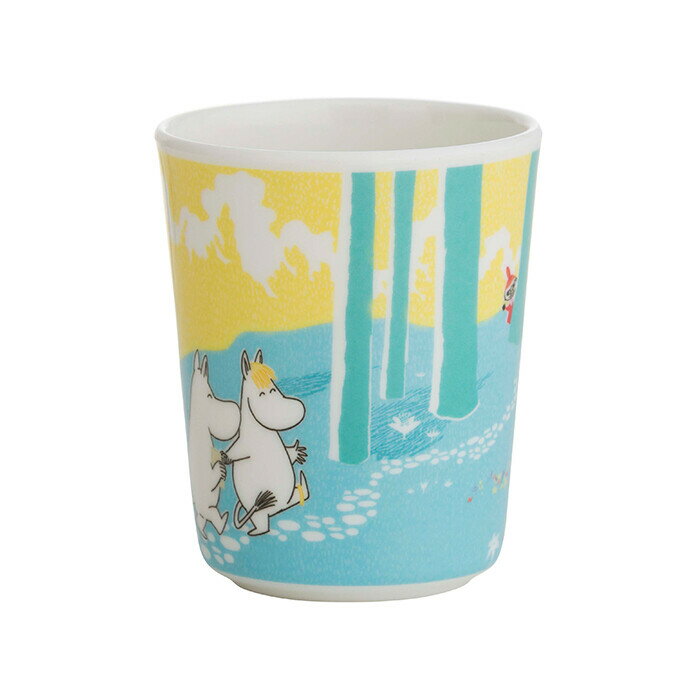 ＼ポイント10倍 15日0:00-16日1:59／Moomin ムーミン メラミンカップ NORDIC SUMMER SKIE RST330038 7330786069704 グッズ マグ マグカップ コップ コーヒーカップ 食器 キッチン 北欧