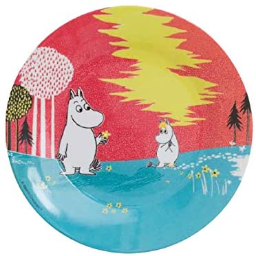 ＼ポイント10倍！5月18日限定／メール便可 Moomin ムーミン メラミンプレート NORDIC SUMMER SKIE レッド RST330041 7330786069735 グッズ 食器 お皿 キッチン 北欧 ベビー食器 出