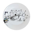 【ポイント10倍 27日1:59まで】メール便可 ムーミン Moomin メラミンプレート スイミング RST330049 お皿 おしゃれ かわいい 食器 キッ...