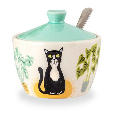 ハンナターナー キャット シュガーポット 250ml 15-0046-01 ネコ 猫 ねこ Cat Sugar Pot 陶器 砂糖入れ ティー 砂糖 食器 北欧 Hanna