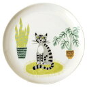ハンナターナー キャット 丸皿 サバトラ 20cm 15-0048-03 ネコ 猫 ねこ Cat Side Plate Grey 皿 プレート 陶器 食器 北欧 Hann