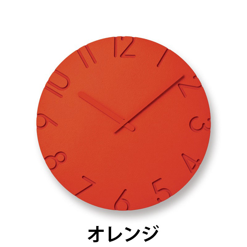 楽天市場】置き時計・掛け時計（カラーオレンジ）（インテリア・寝具