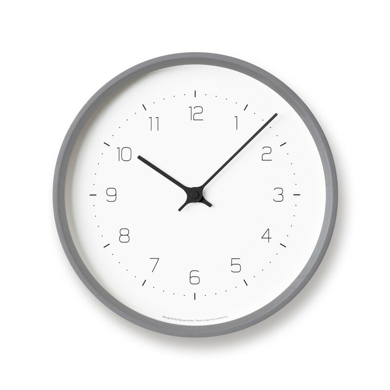 【只今全品ポイント5倍】【売れ筋】レムノス Lemnos 掛け時計 NEUT wall clock KK22-09 グレー ブラック ナチュラル タカタレムノス ニュート 日本製 時計 壁掛け時計 掛時計