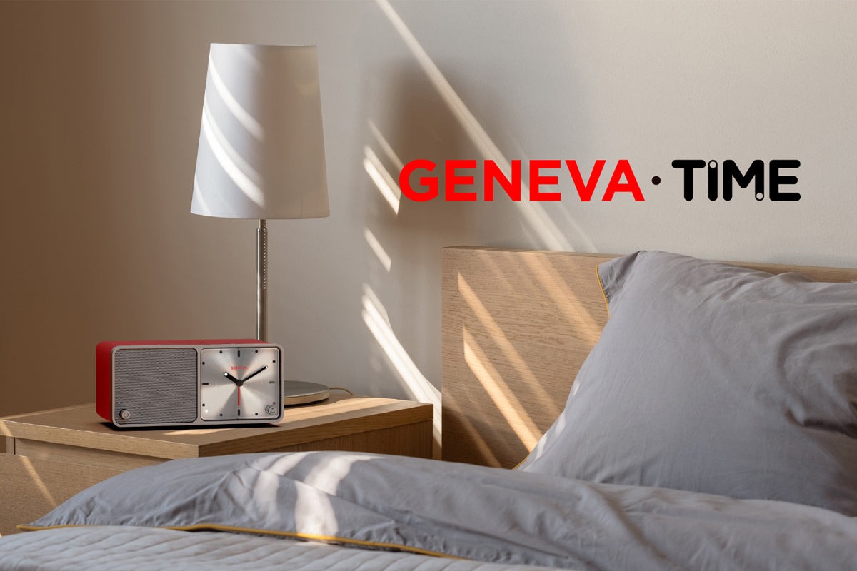 【全品10倍】GENEVA ジェネバ TIME タイム アナログクロック ワイヤレス充電 Bluetoothスピーカー 時計 置き時計 目覚まし時計 おしゃれ かわいい 北欧 外付スピーカー antdesignstore-10024569 アントデザインストア サンプル画像2