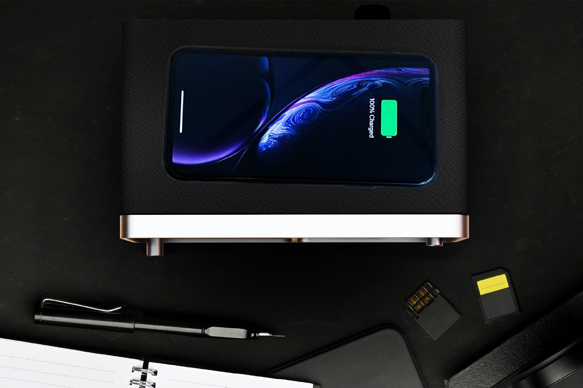 【全品10倍】GENEVA ジェネバ TIME タイム アナログクロック ワイヤレス充電 Bluetoothスピーカー 時計 置き時計 目覚まし時計 おしゃれ かわいい 北欧 外付スピーカー antdesignstore-10024569 アントデザインストア サンプル画像3