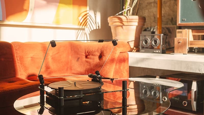 【全品10倍】TRANSPARENT トランスペアレント ターンテーブル レコードプレーヤー Bluetoothターンテーブル ブルートゥース 透明 多機能 LP レコード オーディオ レトロ おしゃれ ブラック ホワイト スケルトン 黒 白 高級 北欧 デザイン antdesignstore-10024562 アントデザインストア サンプル画像2