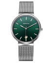 【今だけポイント10倍】【売れ筋】BERING Unisex Classic Mesh Green 11035-008 ベーリング ユニセックス腕時計 クラシッ...