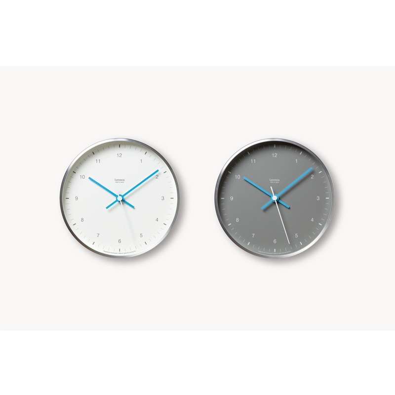 【売れ筋】レムノス Lemnos MIZUIRO ミズイロ 電波時計 掛け時計 置き掛け兼用時計 掛け置き兼用 スタンド付 ホワイト グレー LC07-06 WH LC07-06 GY おしゃれ かわいい 20cm 北欧 オシャレ アナログ 壁掛け時計 かけ時計 置き時計 スイープ