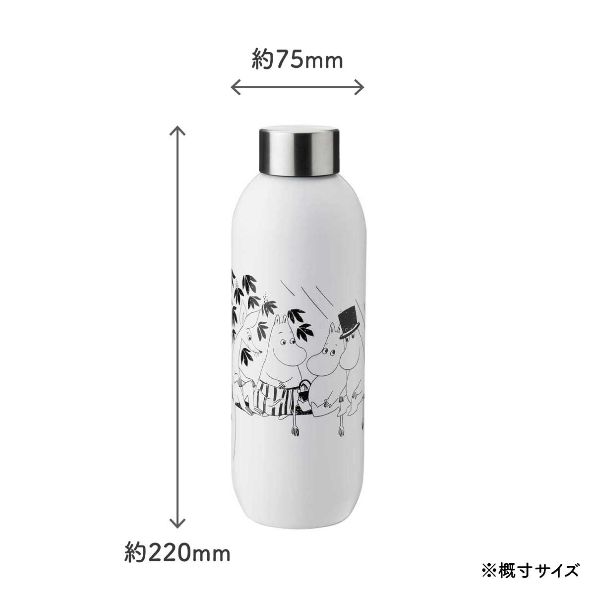 ������10��&�����ݥ��Stelton ���ƥ�ȥ� Moomin �ࡼ�ߥ� �ɥ�󥯥ܥȥ� �ࡼ�ߥ� ���եȥۥ磻�� 750ml ����