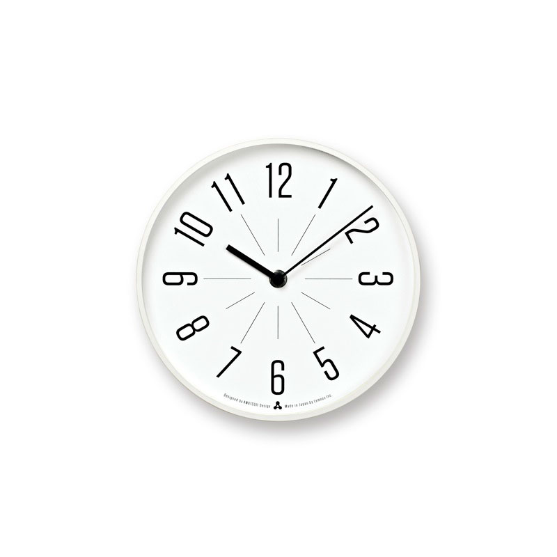 【ポイント10倍！6月1日限定】レムノス Lemnos AWA CLOCK JIJI ホワイト 掛け時計 AWA13-03WH おしゃれ かわいい オシャレ アナログ 壁掛け時計 かけ時計 時計 見やすい 高級 日本製 北欧 モダ