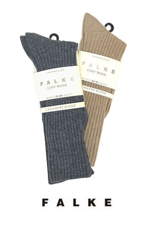 FALKE☆ COSY WOOL BOOT SOCKS ☆カシミヤブレンド ブーツソックス【46590】（2col.）◆メール便対応◆