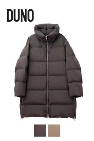 Rakuten - 【SALE☆25AW】DUNO　ハイネック サイドジップ ダウンコート　SHIVA（2col.）5259-SHIVA01◆送料無料◆
