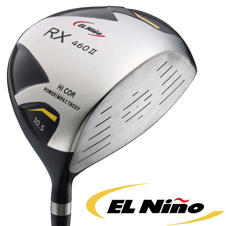 高反発 エルニーニョ RX 460 II ドライバー 460cc 広田ゴルフ EL Nino シニア チタンヘッド 45.5インチ ゴルフクラブ