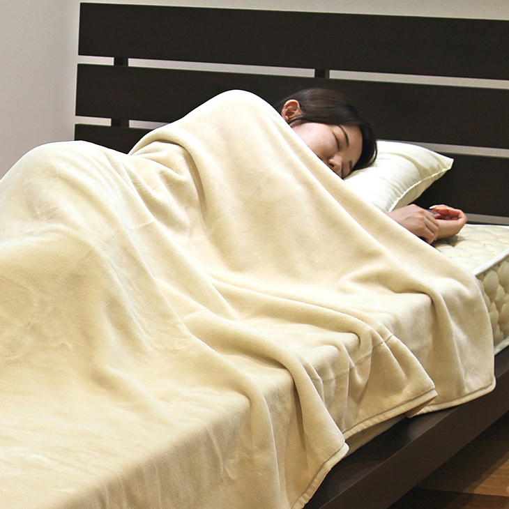 大阪泉大津産 無漂白無染色 ニューマイヤー綿毛布（毛羽部分）シングル 140×200cm ルナール 綿 天然コットン 日本製