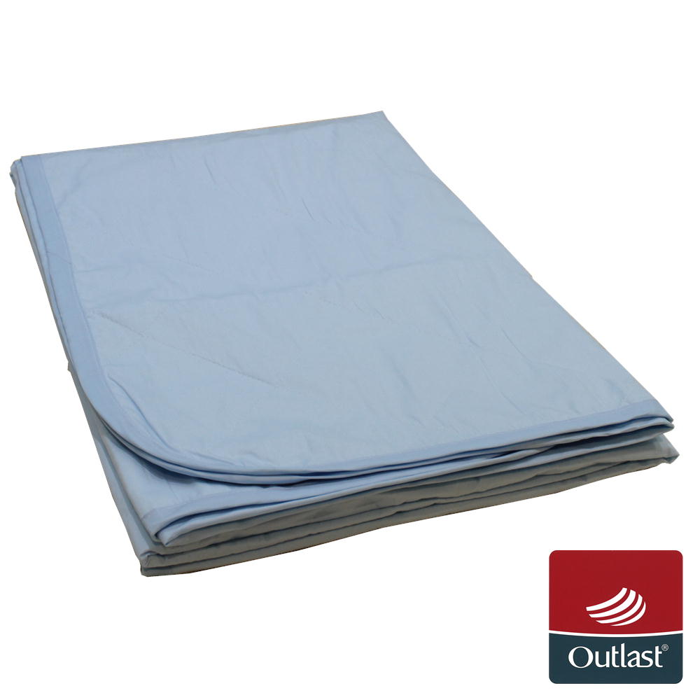 ルナール アウトラストシート入りパッドシーツ シングル（約）105×205cm ブルー 青 日本製 