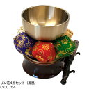 リン花4点セット(鳳凰) C-00754 サンワイ商事 五色花布団 りん棒付 日本製 おりん 仏具
