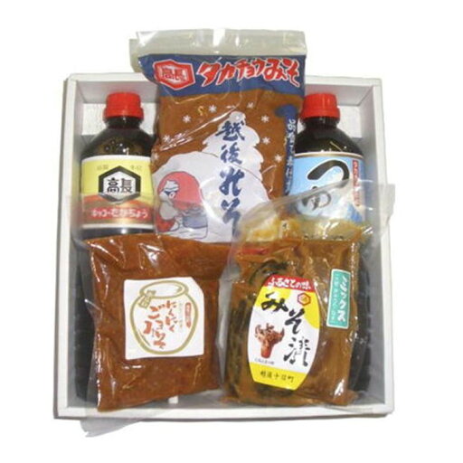 高長醸造場 高長5種セット(しょうゆ、みそ漬け、みそ、つゆ、にんにくごまみそ) 産地直送 高長醸造場 高長5種セット(しょうゆ、みそ漬け、みそ、つゆ、にんにくごまみそ) 産地直送