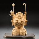 三面大黒天 天然檜 金彩仕上げ (大) 天然木彫り 葉偉混作 彫刻 毘沙門天 弁財天