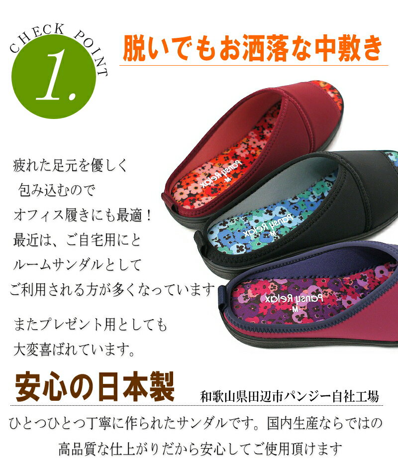 ヘップサンダル パンジー レディース ウェッジ...の紹介画像3