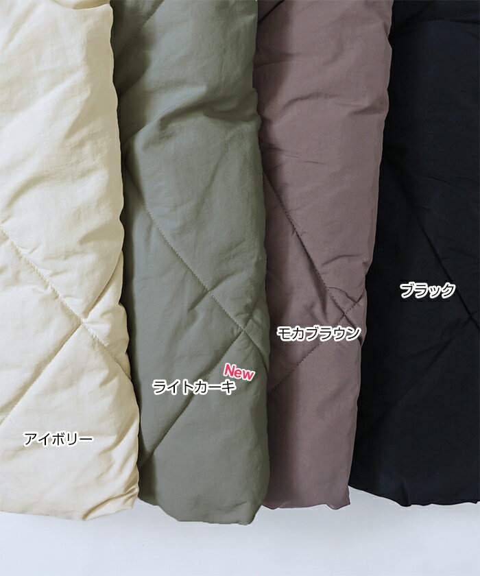 ショート丈 キルティング 中綿 ダウン ジャケット レディース ダウンジャケット ダウンコート ペディン アウター 羽織り オーバーサイズ 体型カバー ゆったり 楽ちん 2way ポケット ジップ フェイクダウン カジュアル 冬服 あったか 暖か 防寒 秋冬 春 秋 冬 3